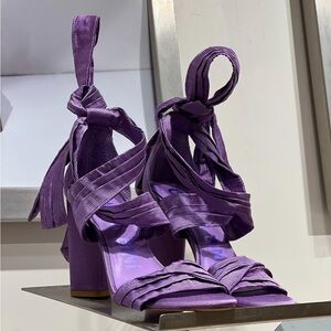 Gianni Bini Purple Strappy Heels